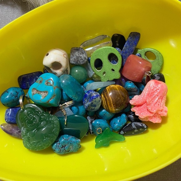 Raw stones 5 ct stones & mystery 3oz lucky scoop wicca diy collectors seasonal - Picture 11 of 14